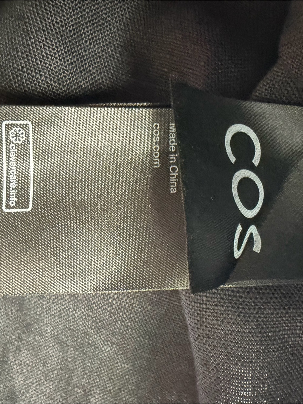 COS Oversized Linen Button Front Shirt Black Boxy Short Sleeve Women’s US 8 - Picture 6 of 11